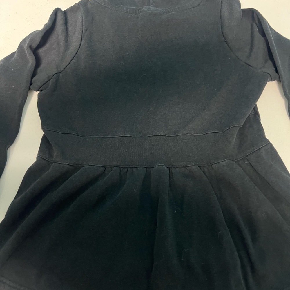 Nike Black Long Sleeve mock turtleneck flare, peplum top. Youth large. - Picture 5 of 5